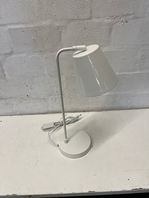 Pair of Minimalist White Metal Desk Lamps - 2ndhandwarehouse.com
