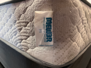 Double Bed & Mewar Iris Mattress - Grey Base (Staining & Scratches) - 2ndhandwarehouse.com