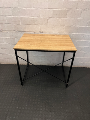 Industrial Style Side Table - Markings on Top - 2ndhandwarehouse.com