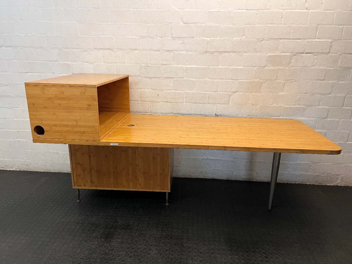Single Door Under-Desk Cabinet - Visible Scuffs and Marks - 2ndhandwarehouse.com