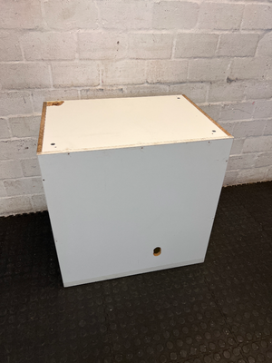 White Desk Pedestal with 3 Drawers - Visible Surface Wear - 2ndhandwarehouse.com