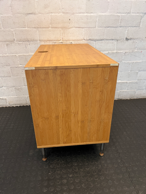 Bamboo-Style Organiser Unit — Damaged Underneath - 2ndhandwarehouse.com