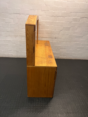 Wooden Dressing Table with Triple Mirror and Six Drawers — Good Working Order - 2ndhandwarehouse.com