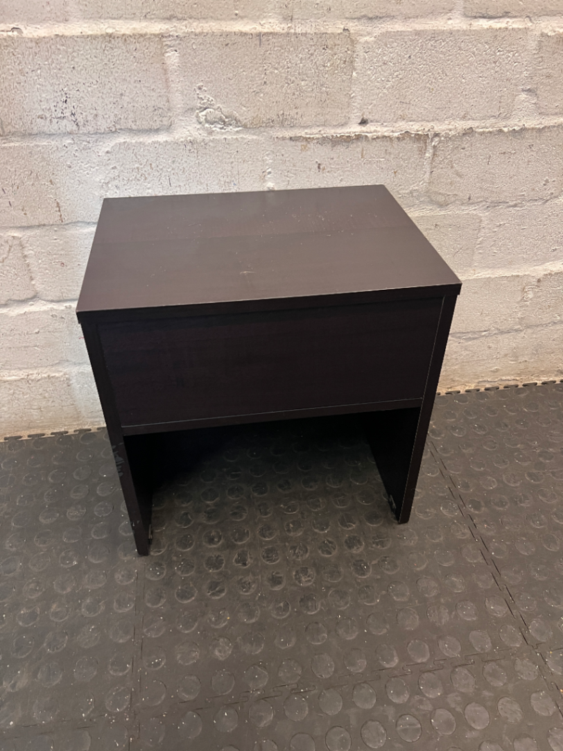 Dark Brown Minimalist Open Shelf Side Table — Well Used Fair C - 2ndhandwarehouse.com