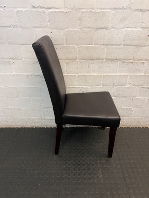 Modern Black Upholstered Dining Chair — Well Used Dining C - 2ndhandwarehouse.com
