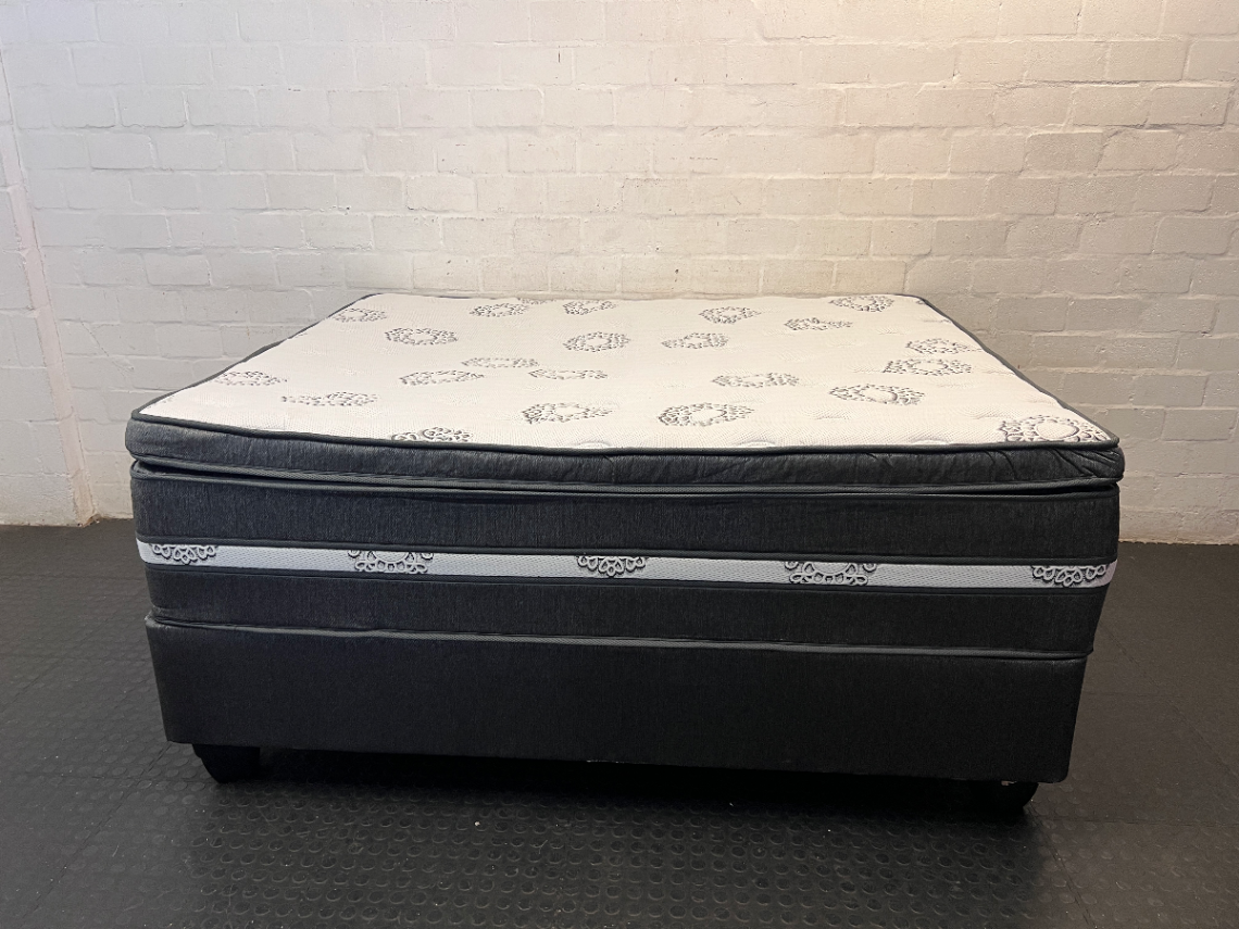 Sleepmasters Queen Base Set with Pillow-Top Mattress - 2ndhandwarehouse.com