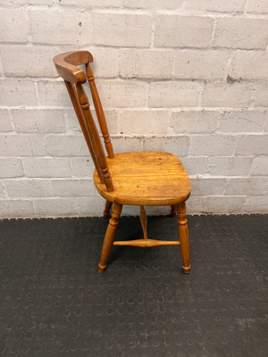 Vintage Windsor-Style Wooden Dining Chair