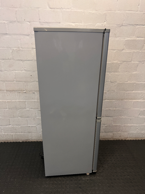 Hisense Silver Bottom-Mount Fridge-Freezer — Working Well, Fair Exterior Condition