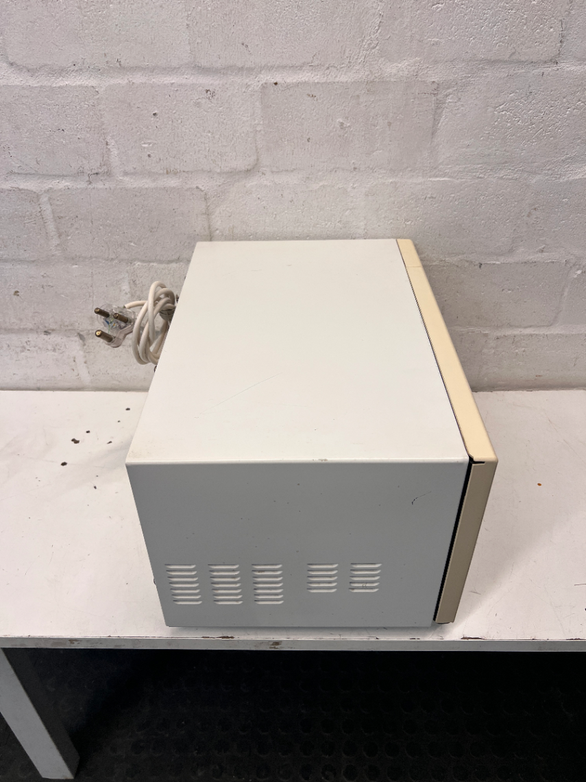 White Morphy Richards Countertop Microwave — Used; Fair Condition