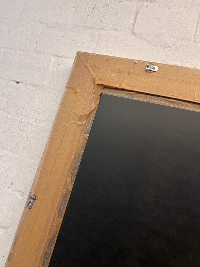 Ornate Full-Length Silver Mirror — Good Condition