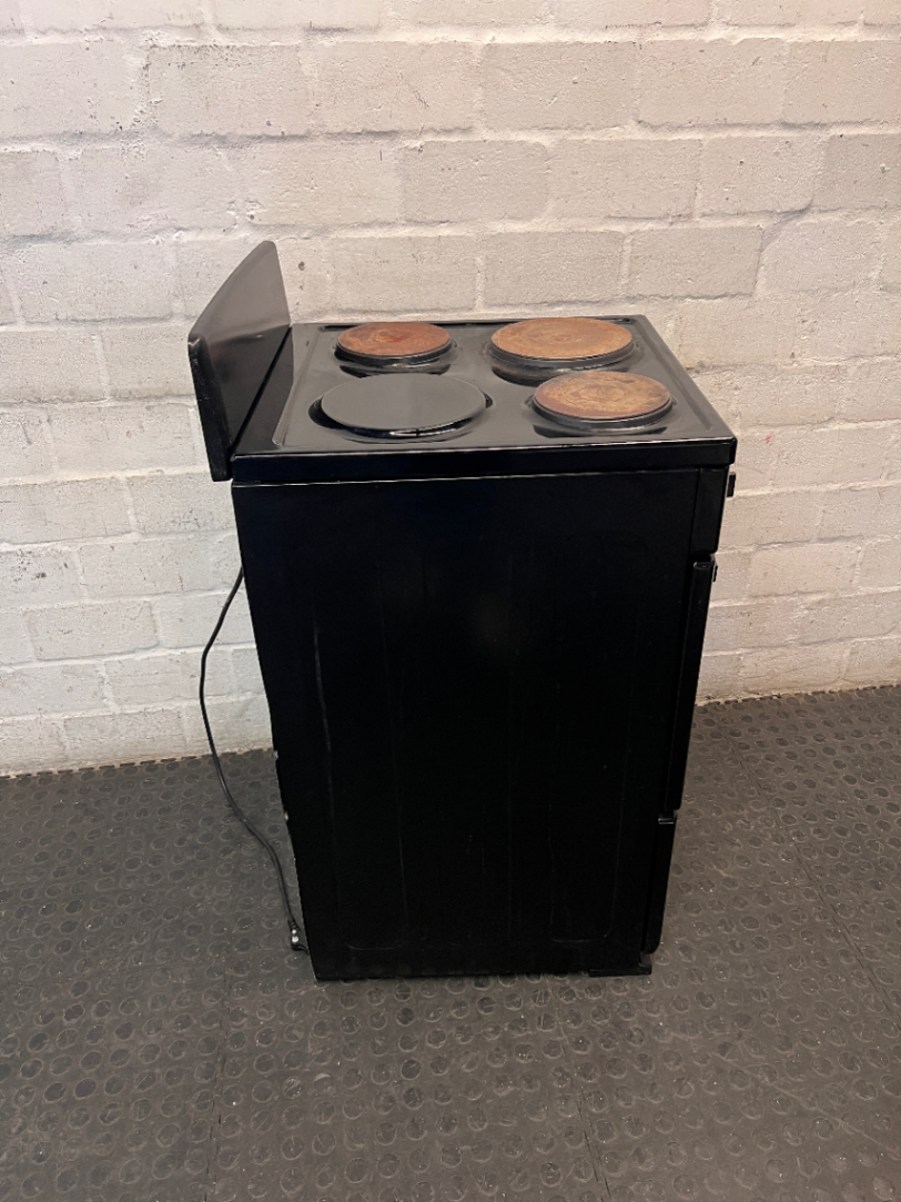 Univa 3-Plate Plug-In Electric Stove in Black — Good Working Order