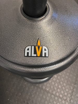 Alva Tall Gas Patio Heater with Silver Reflector — Good Working Order