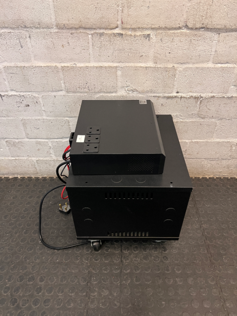 Mecer Inverter with Mobile Battery Cabinet — Good Working Order