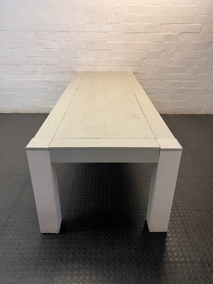 Coricraft White Wooden Dining Table — Good Used Condition