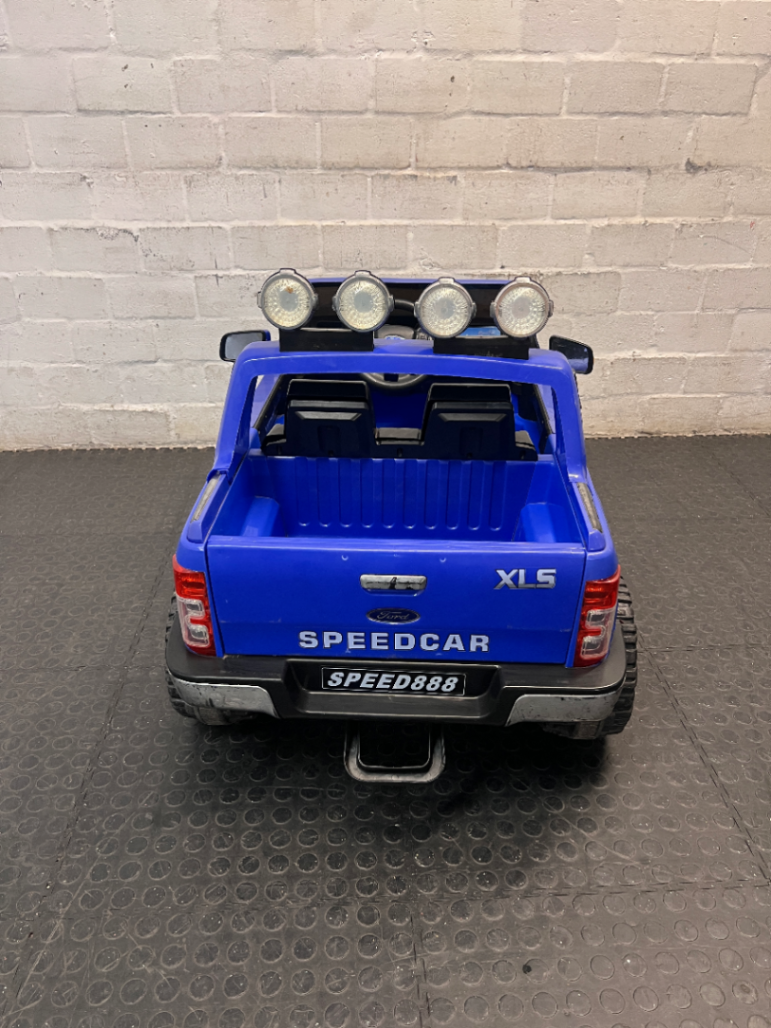 Blue Wild Pickup Kids 4x4 Ride-On Toy
