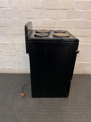 Defy 4-Plate Compact Freestanding Black Stove — Good Working Order