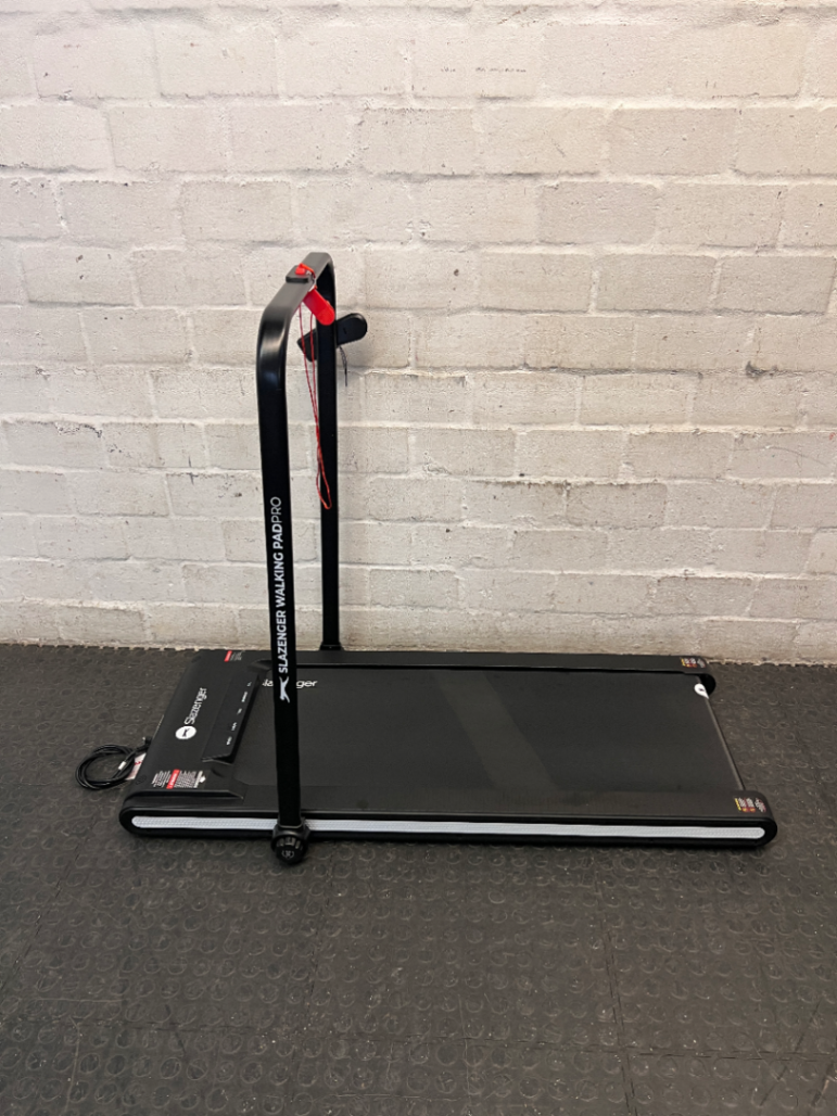 Slazenger Black Walking Pad Treadmill with Handrail — Good Working Order