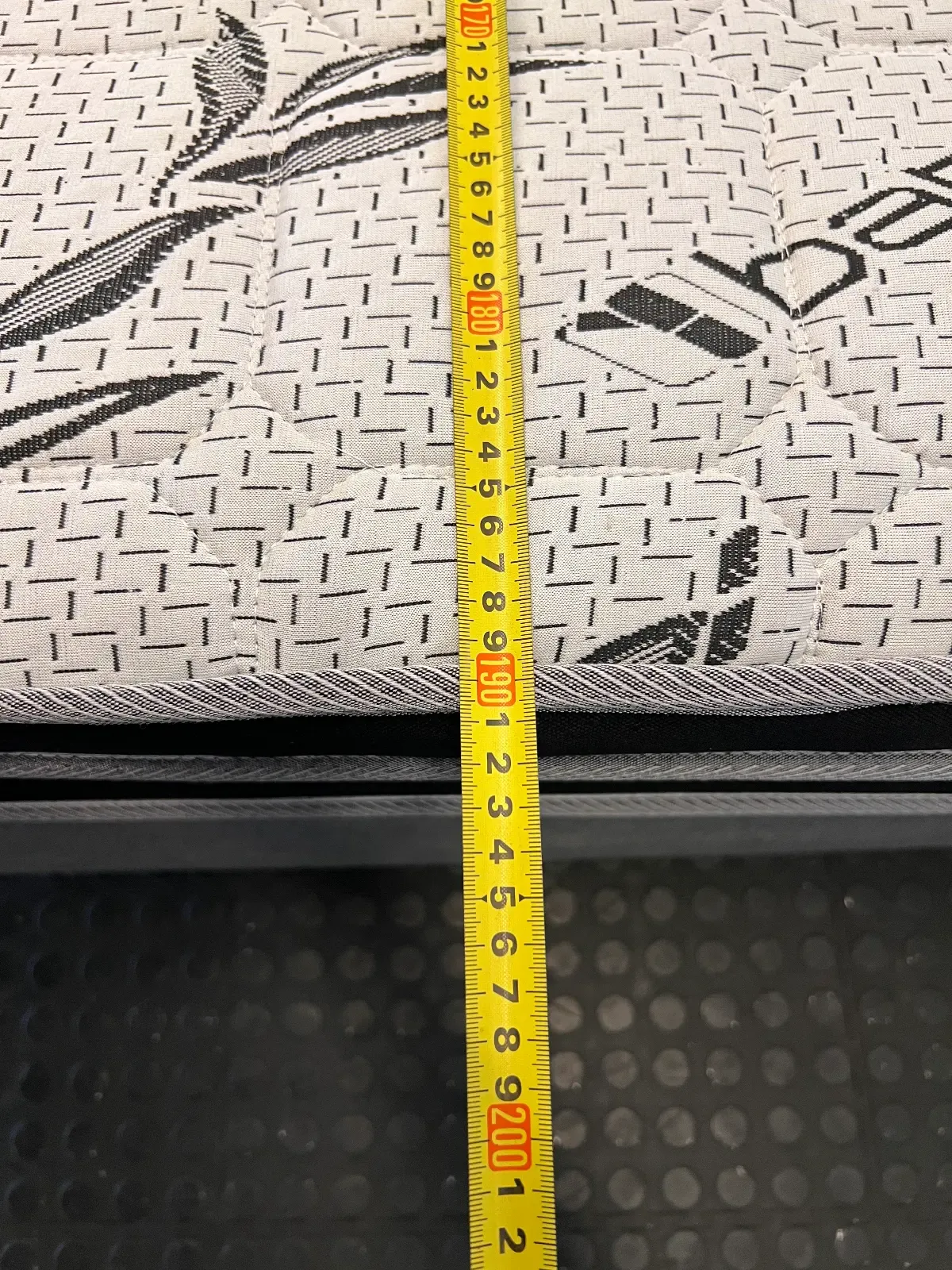 "Bed of Dreams" Double Bed, Mattress & Base Set - Grey & White - 2ndhandwarehouse.com