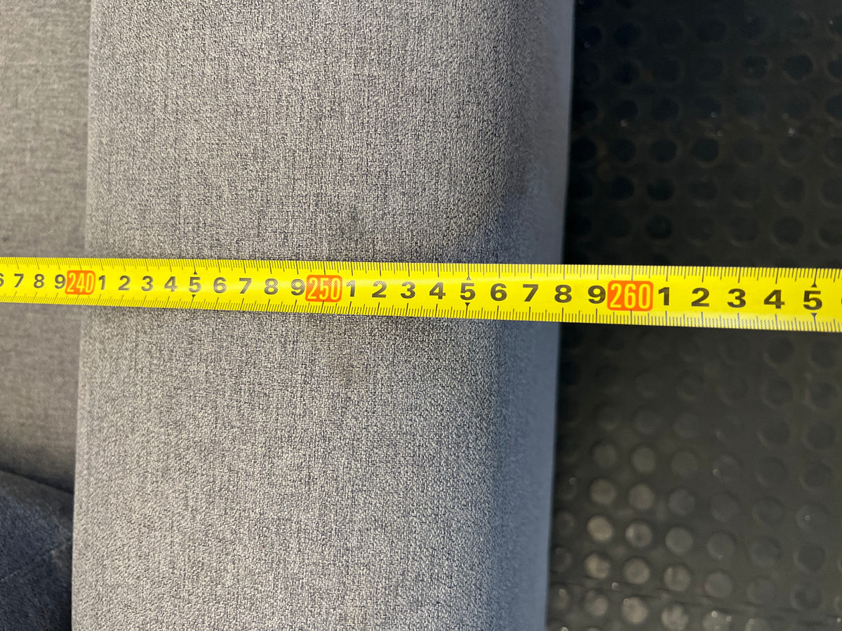 Contemporary Grey 3-Seater Fabric Couch - 2ndhandwarehouse.com