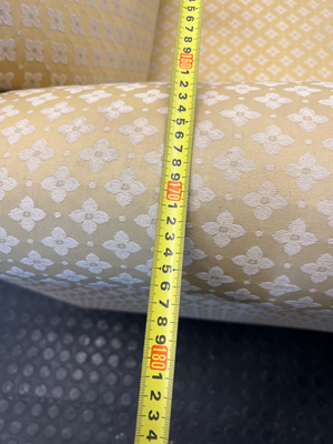 Vintage Golden Floral 2-Seater Couch - 2ndhandwarehouse.com