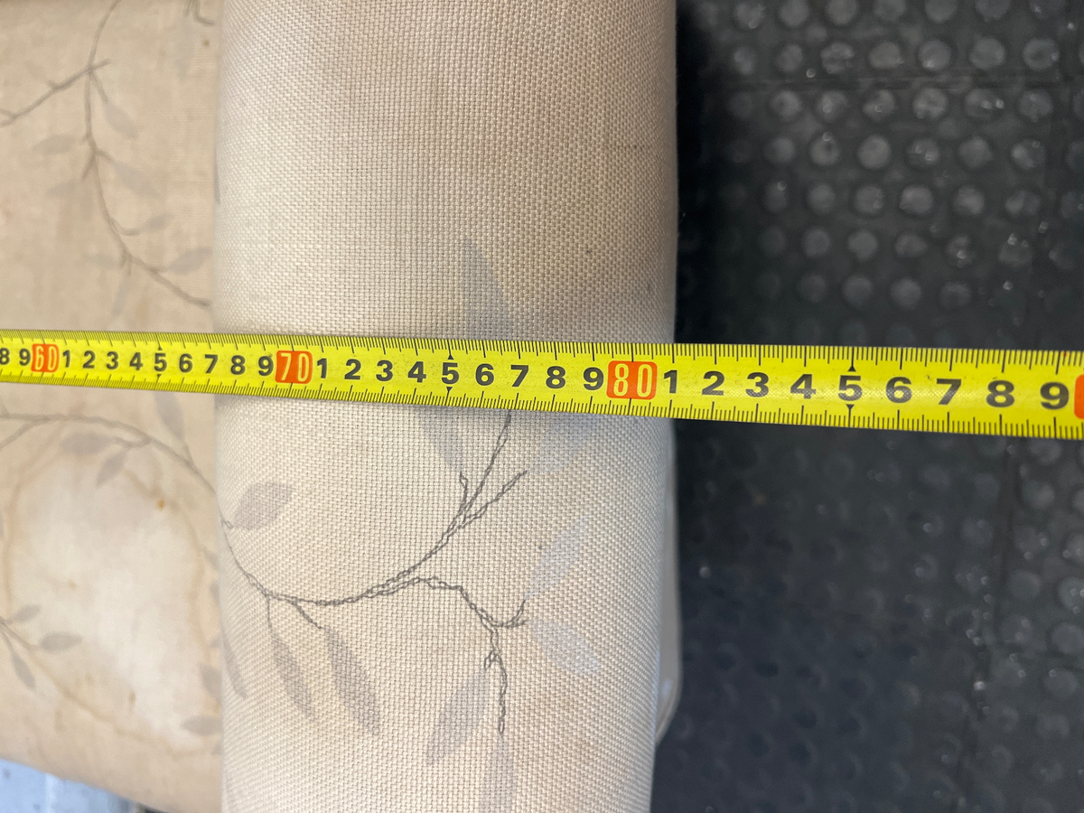 Vintage Style Fabric Wingback Chair with Leaf Pattern - 2ndhandwarehouse.com