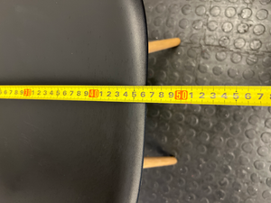 Sleek Black Mid-Century Modern Dining Chairs with Wooden Legs - 2ndhandwarehouse.com