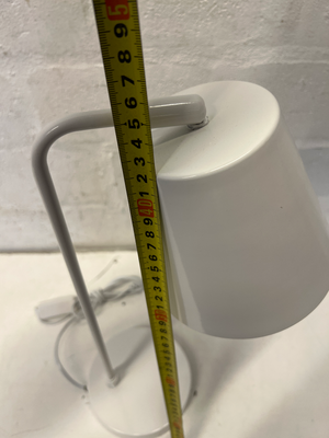 Pair of Minimalist White Metal Desk Lamps - 2ndhandwarehouse.com
