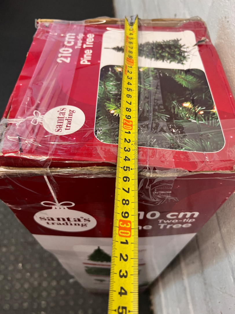 210cm Pre-Lit Pine Christmas Tree - 200 LEDs (Untested) - 2ndhandwarehouse.com