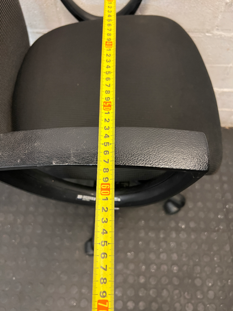 Mid-Back Office Chair - Left Arm Missing - 2ndhandwarehouse.com