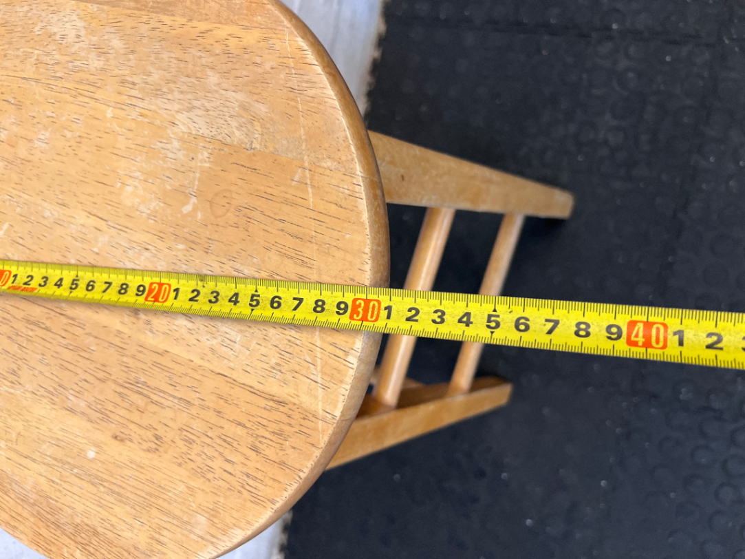 Set of 3 Classic Wooden Bar Stools - Light Wood Finish - 2ndhandwarehouse.com