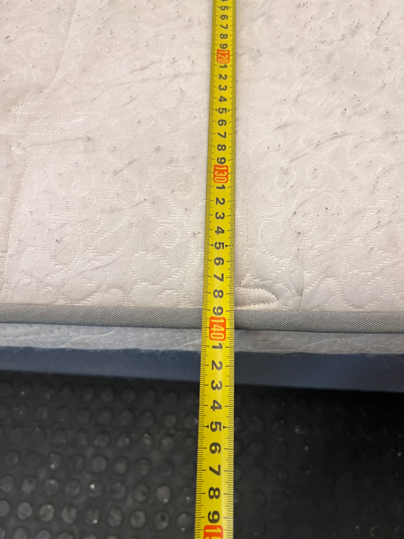 Double Bed & Mewar Iris Mattress - Grey Base (Staining & Scratches) - 2ndhandwarehouse.com