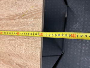 Industrial Style Side Table - Markings on Top - 2ndhandwarehouse.com