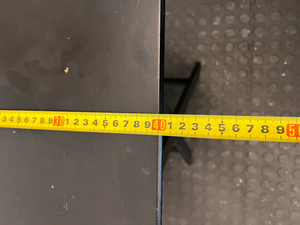 Black Folding Metal Side Table - Used Fair Condition - 2ndhandwarehouse.com