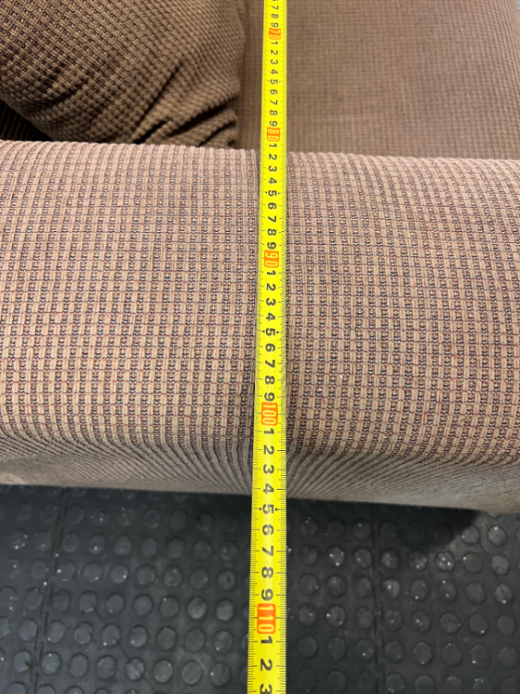 Brown Textured Armchair - Fair Condition - Used - 2ndhandwarehouse.com