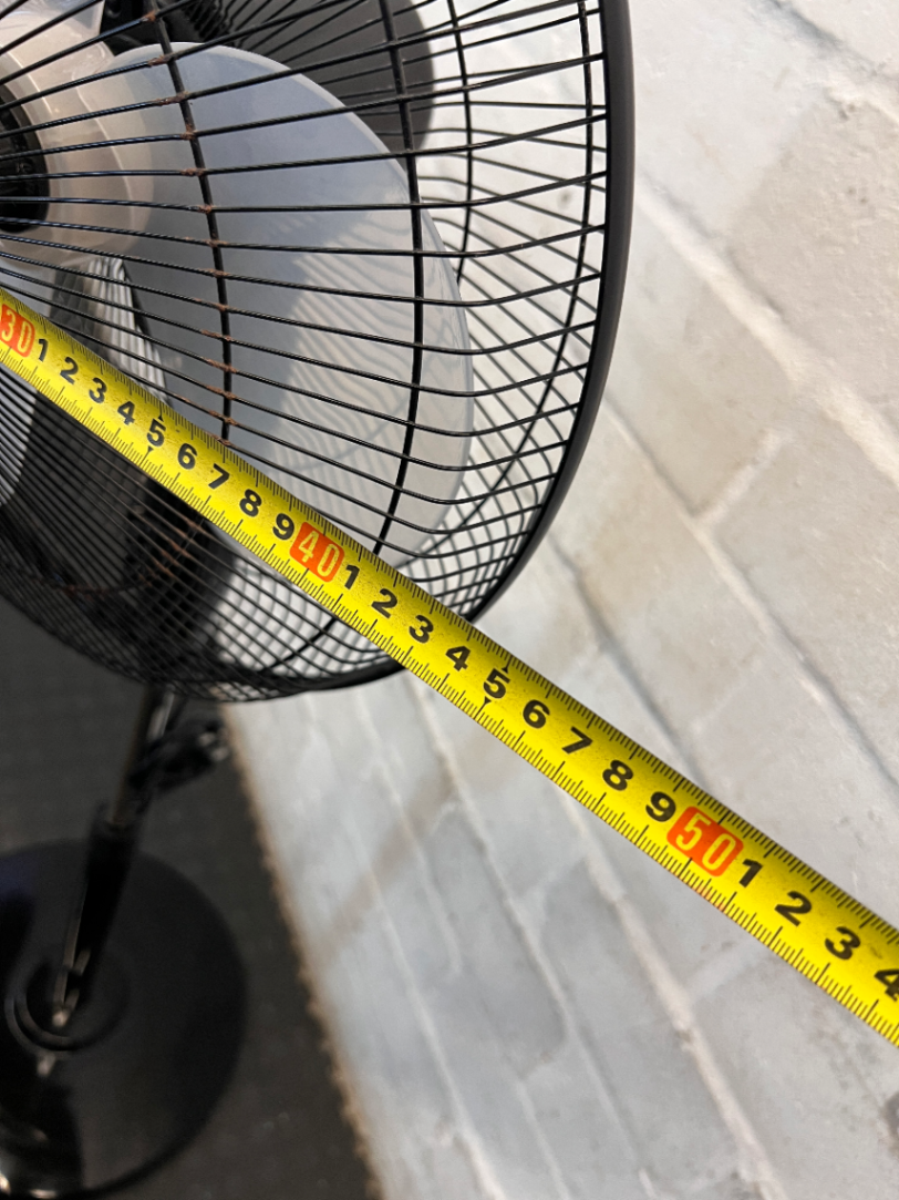 Black Elektra Pedestal Fan - Fair Condition - 2ndhandwarehouse.com