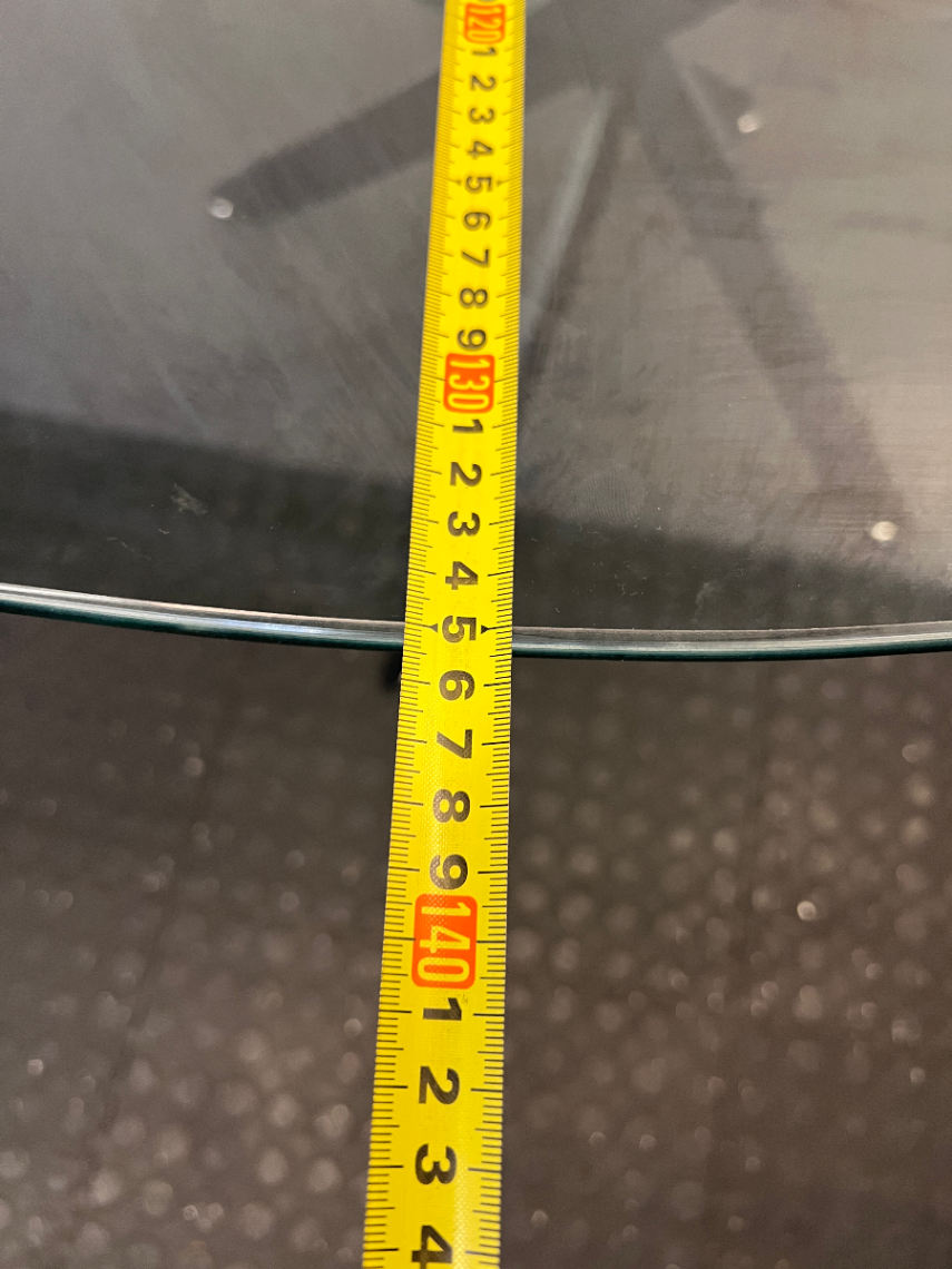 Decofurn 160cm Glass Dining Table - Damaged Leg Fittings - 2ndhandwarehouse.com