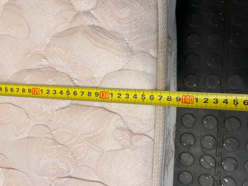 Quilted Cream Double Mattress - Visible Stains - 2ndhandwarehouse.com