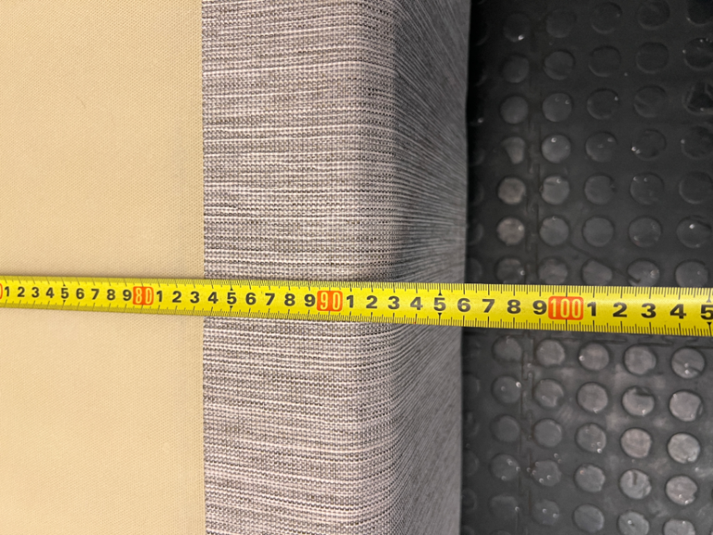 Single Bed Base in Neutral Upholstered Fabric - 2ndhandwarehouse.com