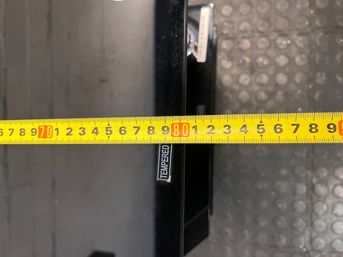 Black Glass 3-Tier TV Unit with Chrome Legs — Clean Condition with No Visible Faults - 2ndhandwarehouse.com