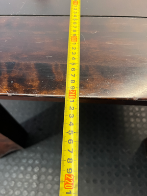 Coricraft 8 Seater Dining Table in Dark Wood Stain — Surface Scratches; Requires Sanding and Re-stain - 2ndhandwarehouse.com