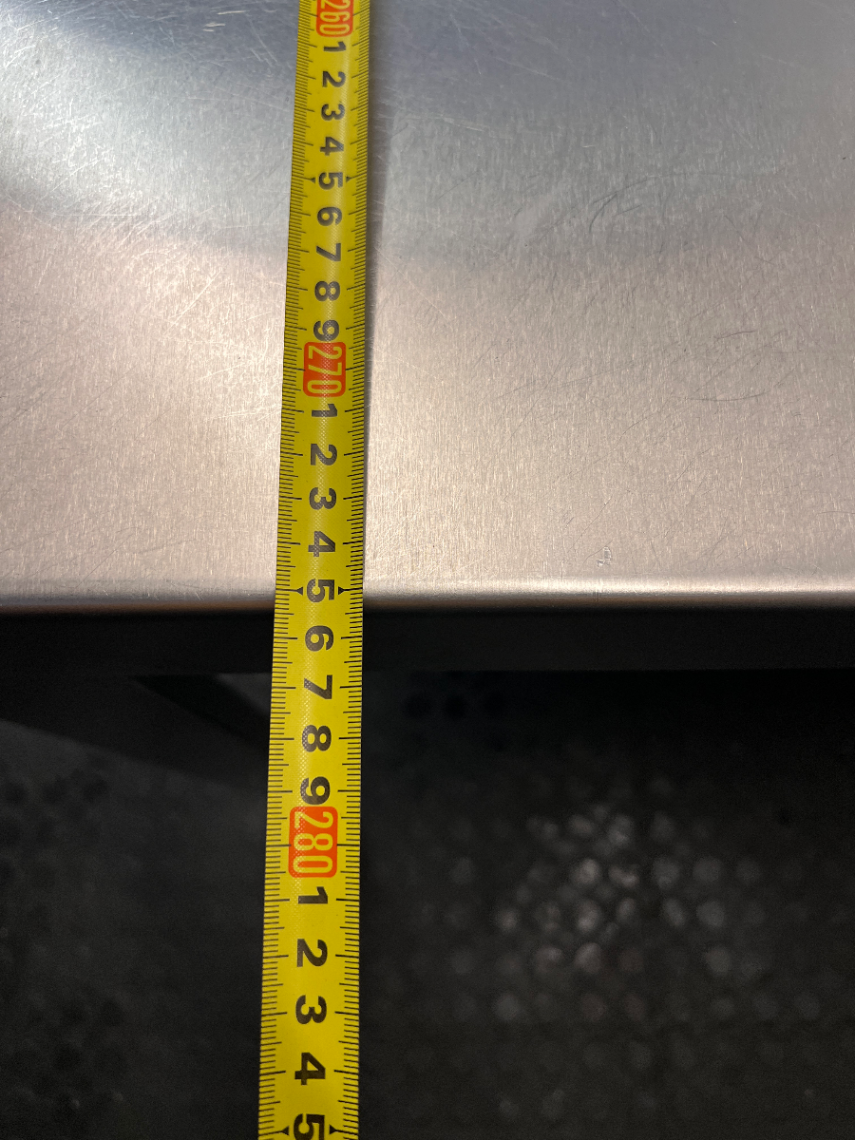 Brushed Aluminium Industrial Dining Table — Well-Maintained Condition - 2ndhandwarehouse.com