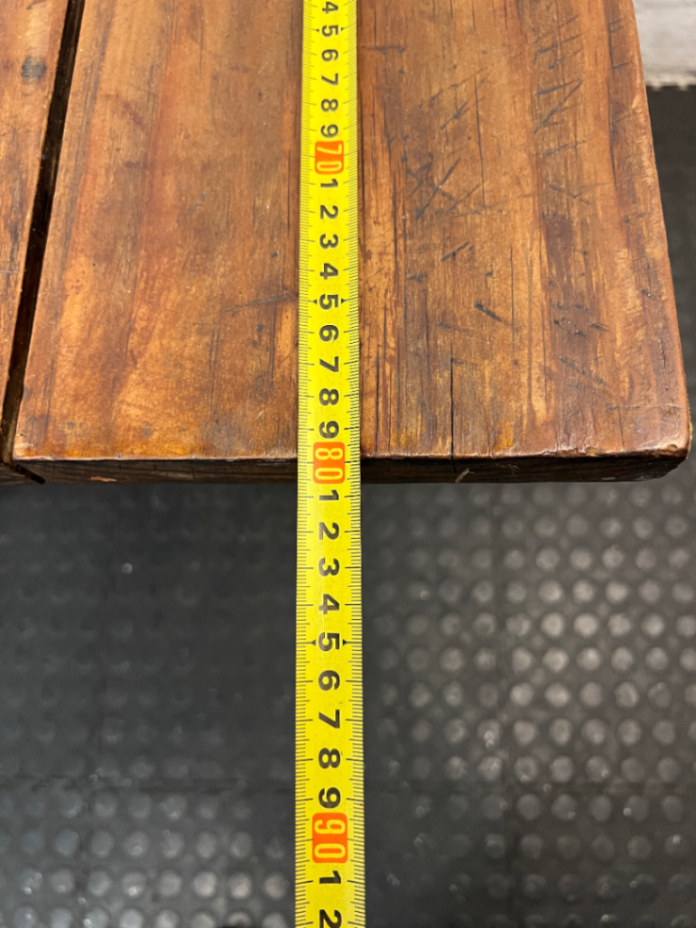 Square Wooden Top Cafe Table with Black Pedestal Base - 2ndhandwarehouse.com