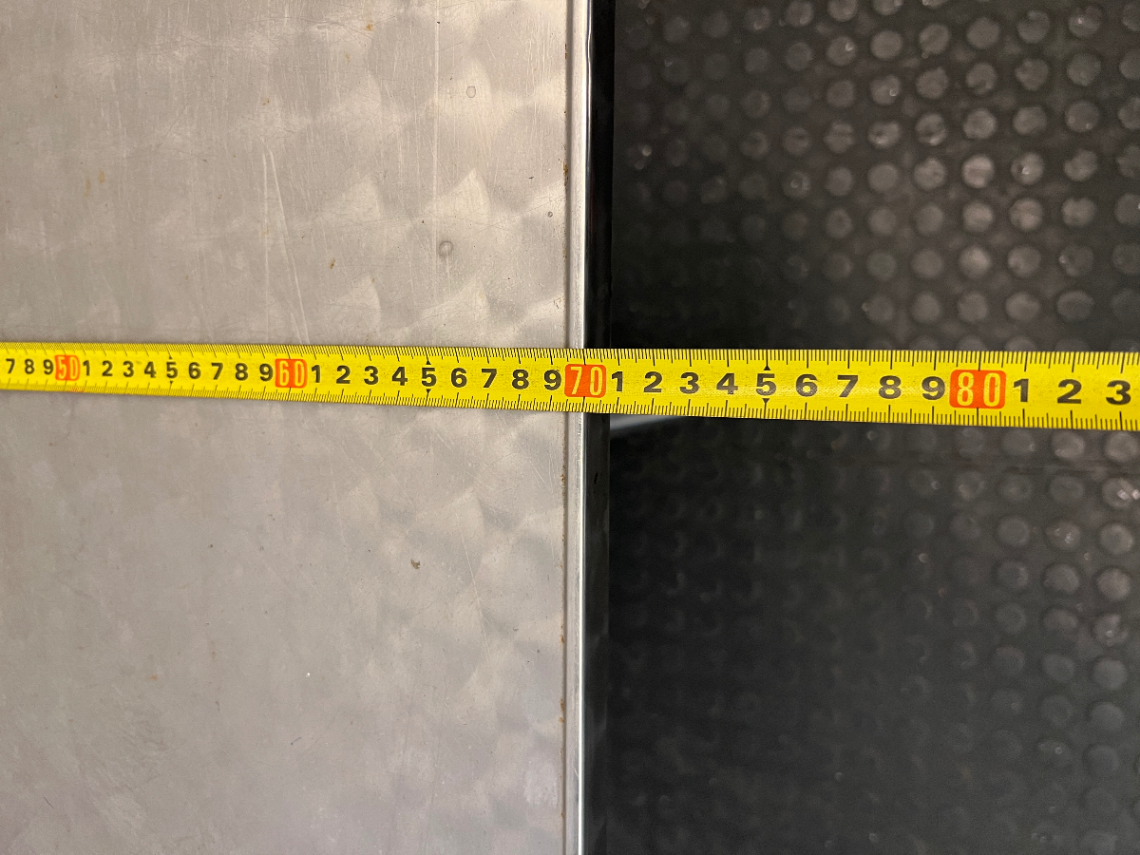 Square Stainless Steel Cafe Table with Pedestal Base - 2ndhandwarehouse.com