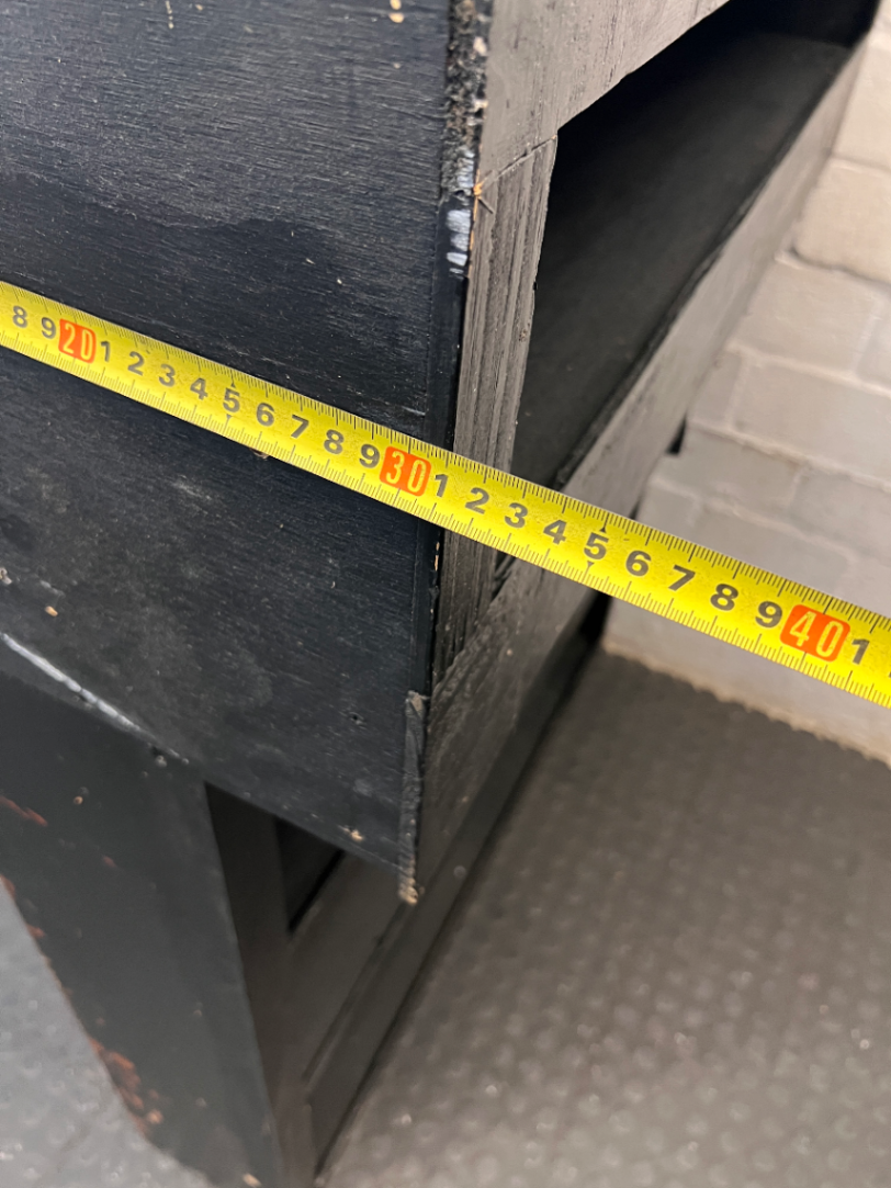 The Sharks Branded Pine Bar Back Storage Unit — Visible Wear and Scuff M - 2ndhandwarehouse.com