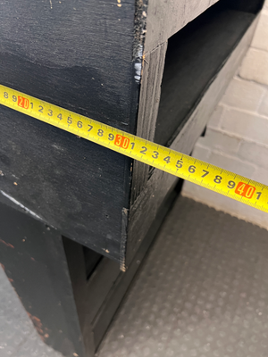 The Sharks Branded Pine Bar Back Storage Unit — Visible Wear and Scuff M - 2ndhandwarehouse.com