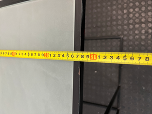 Z-Shaped Black Steel and Glass Side Table — Fair Used C - 2ndhandwarehouse.com