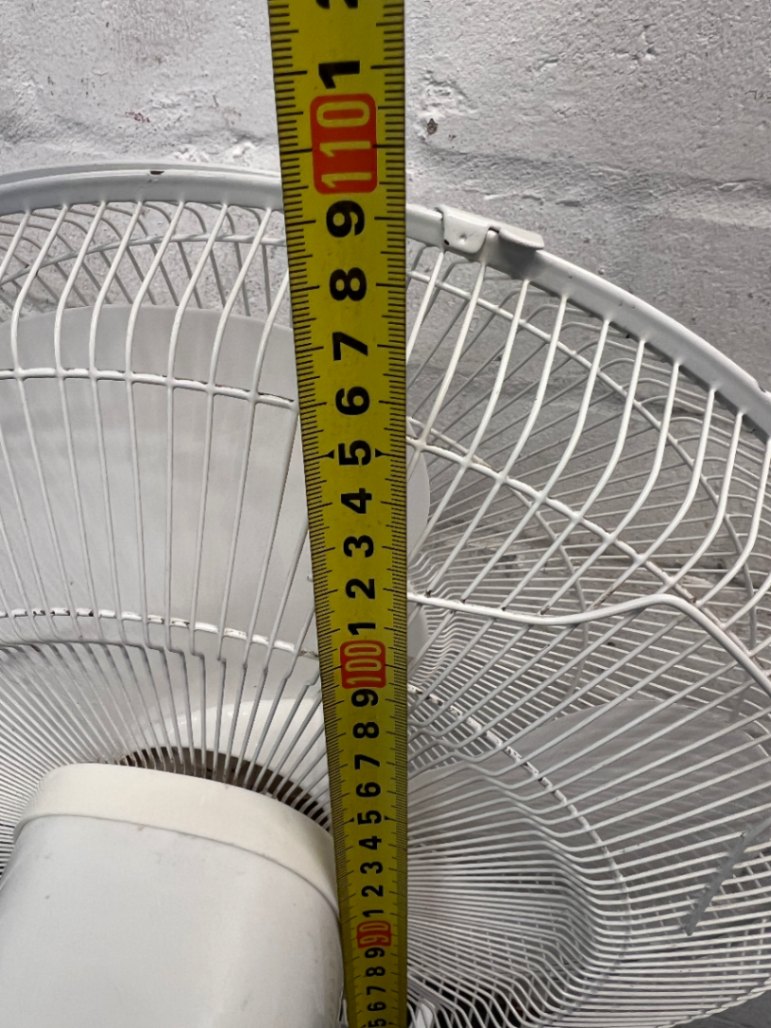 Logik White Standing Pedestal Fan — Working with Signs of Use - 2ndhandwarehouse.com