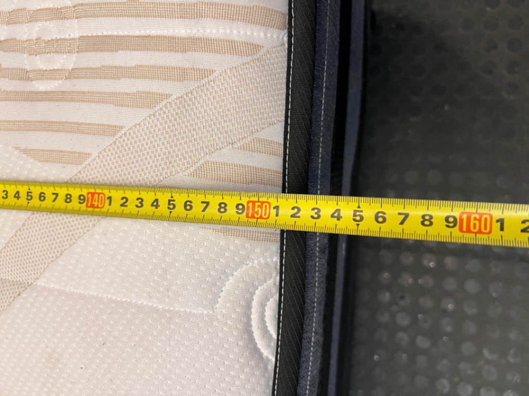 Queen Sleepmasters Base Set — 9-Month-Old Mattress and Base in Fair Condition