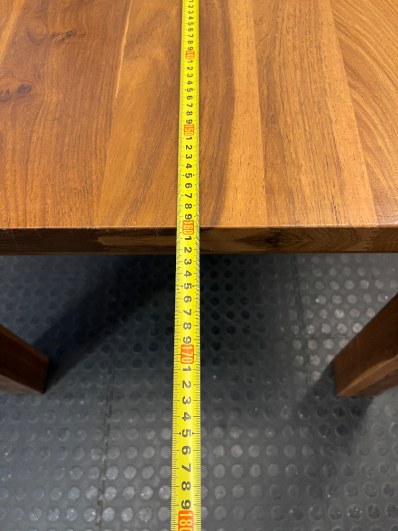 Weylandts Brown Wood Dining Table — Minor Scratches on Side Legs