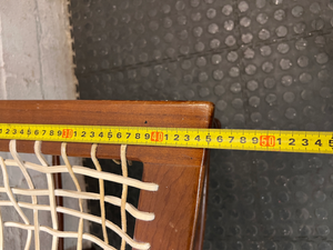 Vintage Dark Wood Dining Chair with Spindle Detail